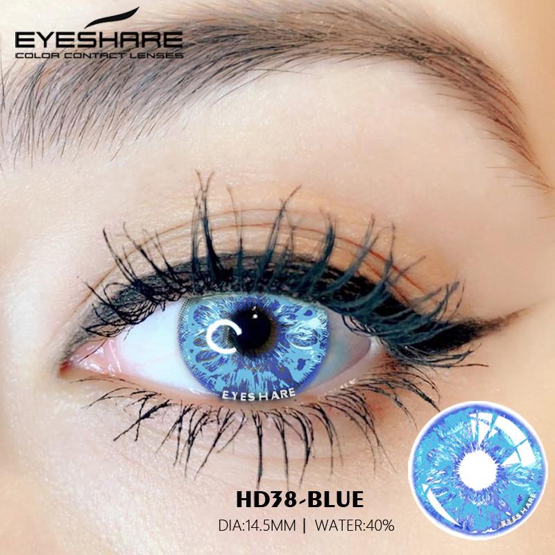Eyeshare Cosplay Lila Farbe Kontaktlinsen für Auge Blau Colorcon Lense Anime Coser Linsen Augen Make-Up Pupilentes