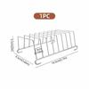 Stainless Steel Bread Rack 8 Slot Toast Organizer Rectangle Display Tool for Buffet Breakfast Kitchen Counter