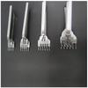 White Steel Diamond Awl Punching & Stitching Tool Set for Leather