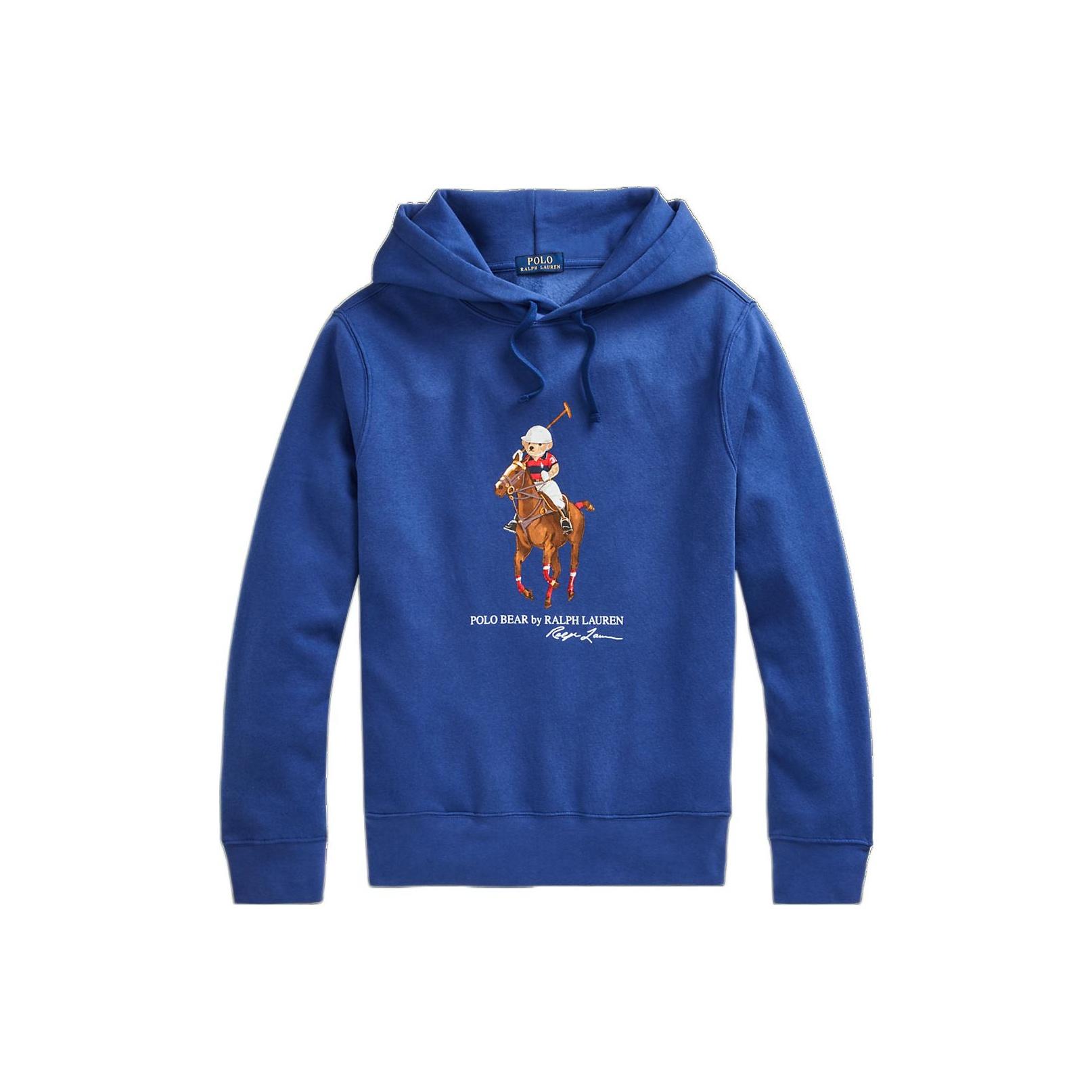 

Polo Ralph Lauren FW22 однотонная мужская толстовка с принтом культового медведя, синяя MNPOKNI16821526-400 XS