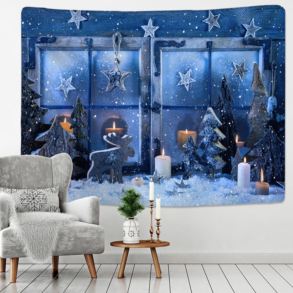 Merry Christmas Christmas atmosphere printed pattern tapestry home living room bedroom wall decoration tapestry