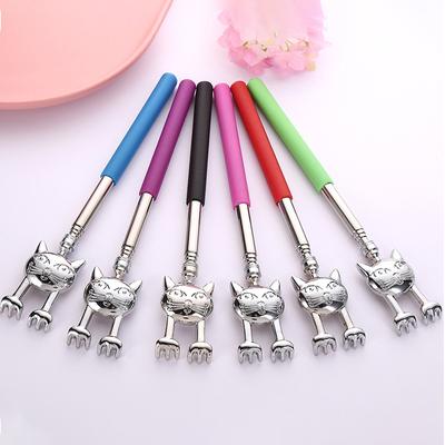 1 Pieza Rascador de Espalda Telescópico Extensible Portátil con Garras de Gato de Metal/Masajeador de Mano/Palmadita en la Espalda con Mangos de Goma