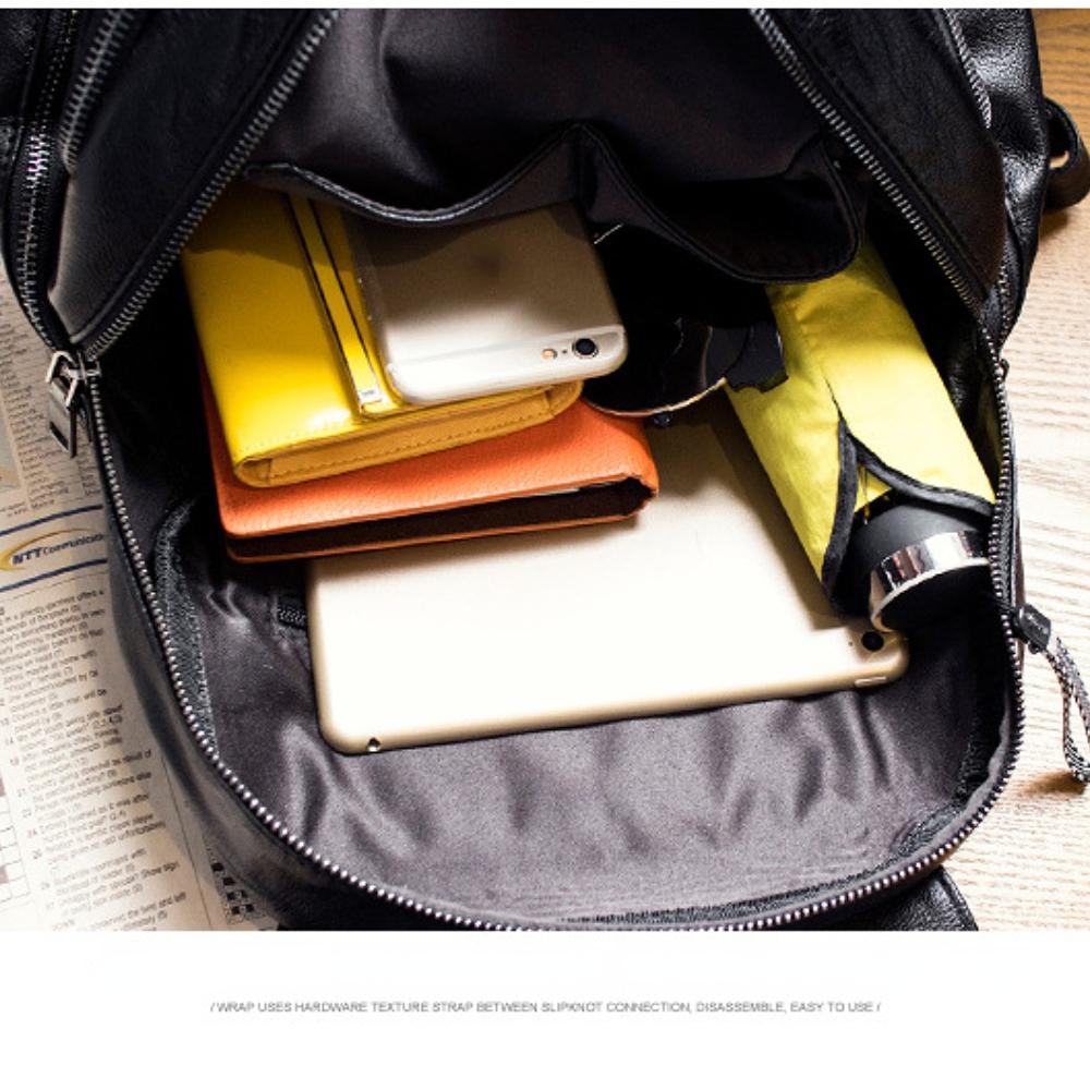 Женский рюкзак из мягкой кожи большой вместимости — фото 15