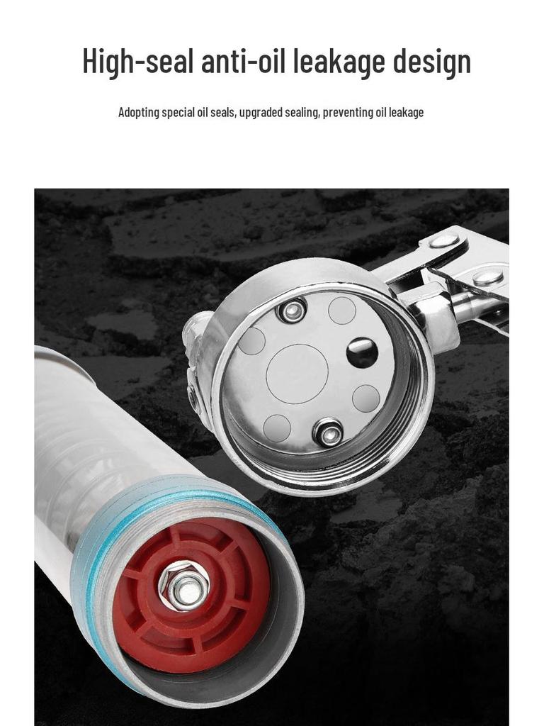 Universal Grease Gun Spare Parts Set: Leather Cup, Oil Seal, Rubber Ring, Iron Sheet, Plastic Parts