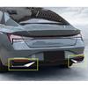 For Hyundai Elantra 2021-2023 Steel Chrome Rear Bumpers Lip Side Skirt Splitter