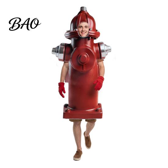Kids Hydrant Costume for Adults and Kids, Realistic Cosplay Halloween Outfit Apparel, Hooded Dress-Up Festival Parties Adult Party Costumes