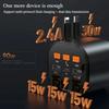 PT-21 FM Transmitter Car Charger Voltage Display PD Fast Charging Adapter with iP/Type C Retractable Cables