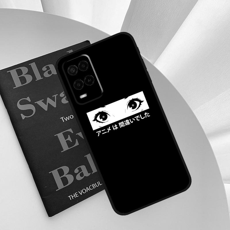 Sad Japanese Anime Case For Oppo A58 A78 A98 A15 A16 A17 A52 A72 A76 A96 A54 A74 A94 A57 A77 A54S A57S Cover