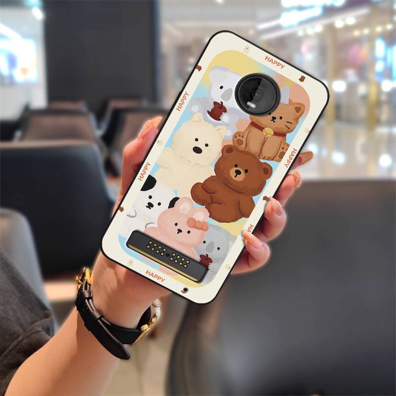 Durable Protective Phone Case For MOTO Z4 Play Graffiti Phone Pouch Cartoon Anti-knock TPU Waterproof Cute Soft Case