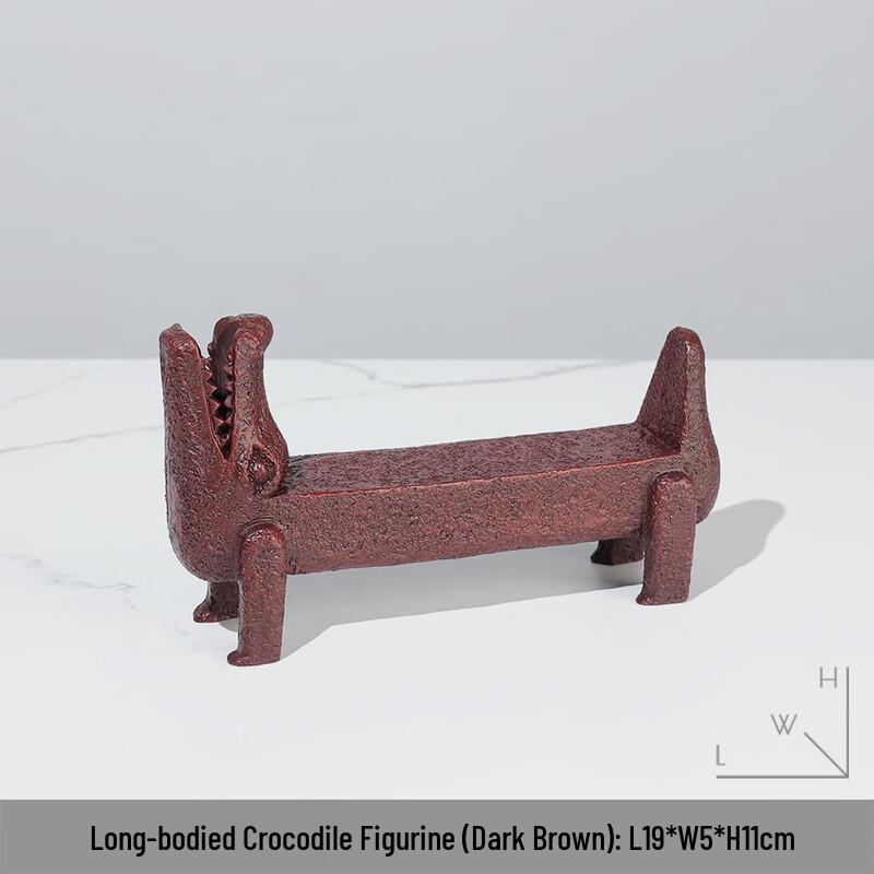Cute Crocodile Resin Ornament