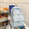 Schoolbag New Printed Cute Girl Backpack Fashion Elementary School Student Casual Backpack Junior High School College Student Commuter Backpack