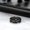 Flongo blade motif chip Ring No. 16 ring men's unisex accessories jewelry stainless steel individuality hip hop HIPHOP Punk type Mine system casual