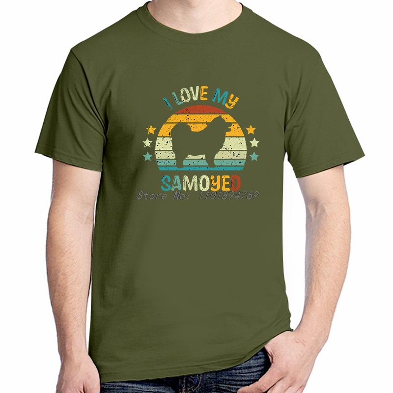 I Love My Samoyed Graphic Tees Vintage Summer Tops Tshirt New Arrival Goods Fashion New Shirts And Tshirts Unisex Clothes