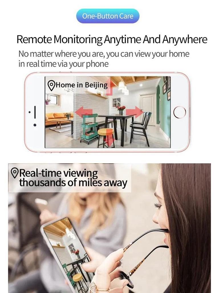 V720 Minion Wireless WiFi Camera: Single Antenna, Infrared HD Night Vision