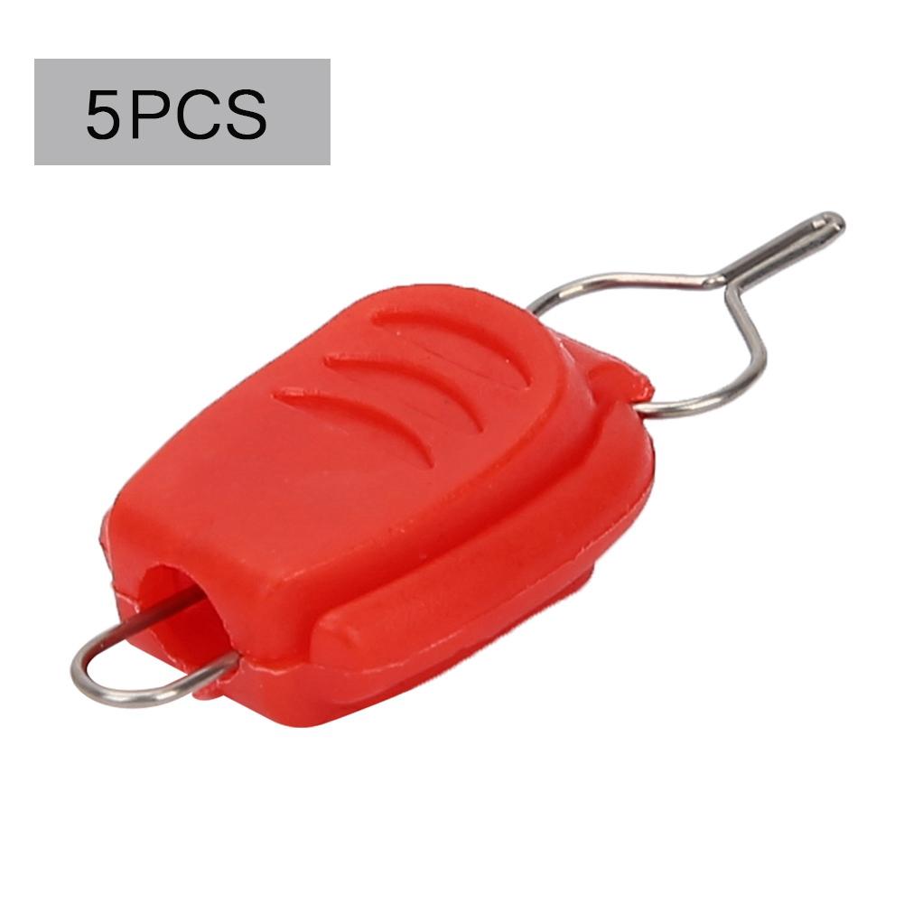 Baitcasting Reel Fishing Line Holder Clip Buckle Stopper (Red)