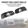 Front Bumper Cover Fog Light Bezel Insert Grill Grille 4M0807682AAEFA 4M0807681AAEFA Fit Q7 2016-2019