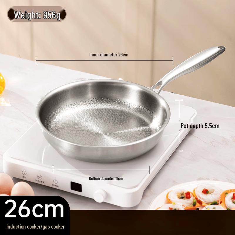 ZISIZ Titanium Hammered Non-Stick Frying Pan