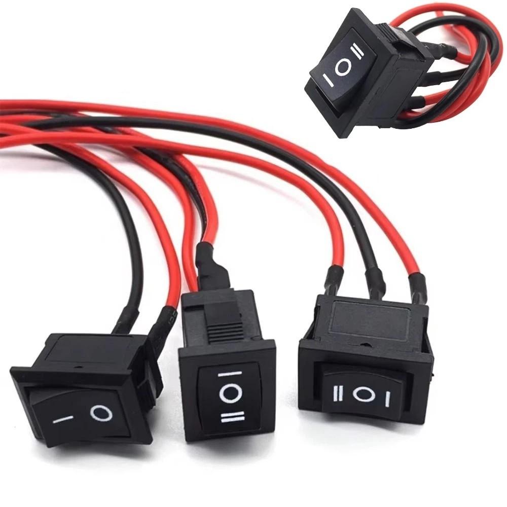 10Pcs Pre-Wired Mini Rocker Switch ON/OFF Toggle Switch Controller Power Switch Boat Marine