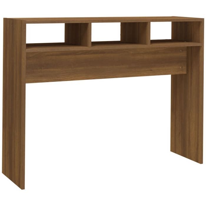 VidaXL Table console Chêne marron 105x30x80 cm Bois d'ingénierie 815941