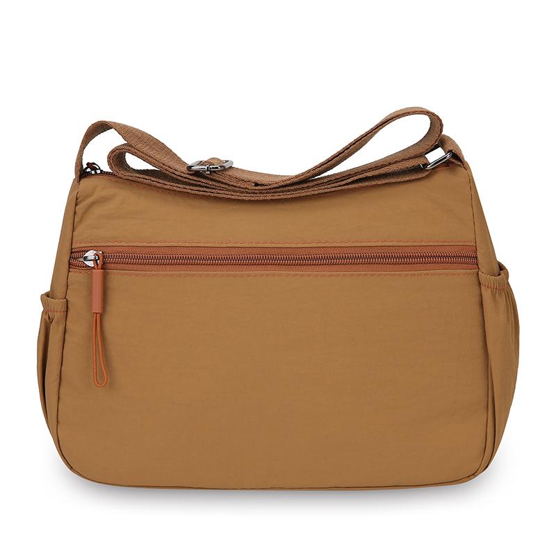 Multi-Layer Shoulder Bag Lightweight Crossbody Bag Solid Color Commuter Women's Bag