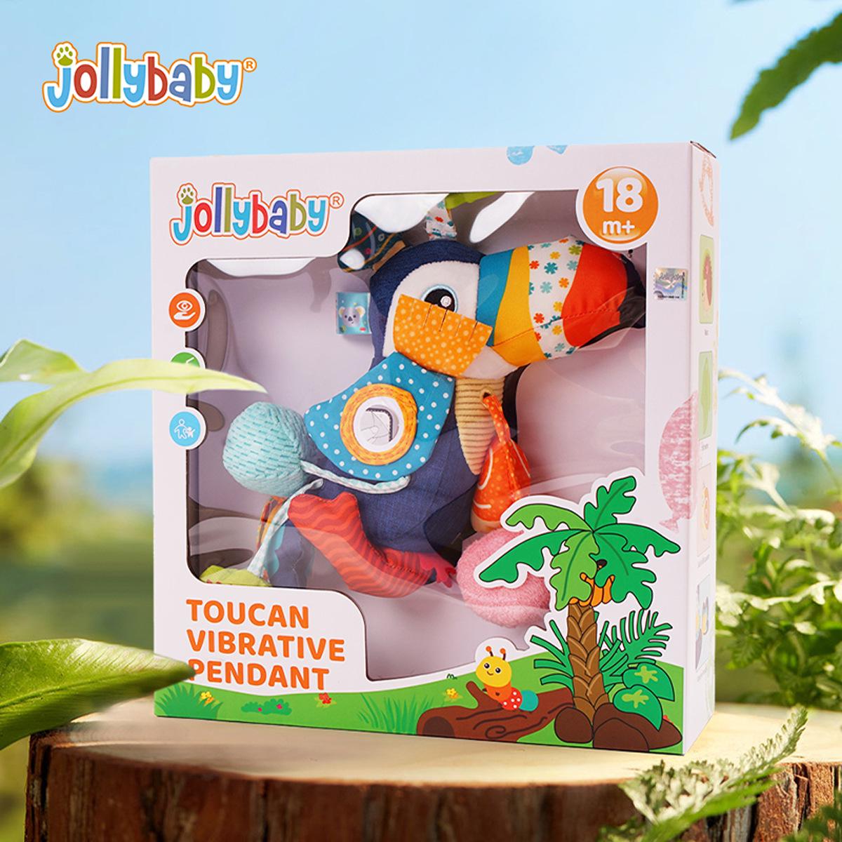 JollyBaby Crib Hanging Whale Rattle & Pacifier Toy