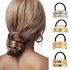 Fashion Alloy Headband Headdress Cool Style Ponytail Hair Ring High-end Seamless Hairband Set