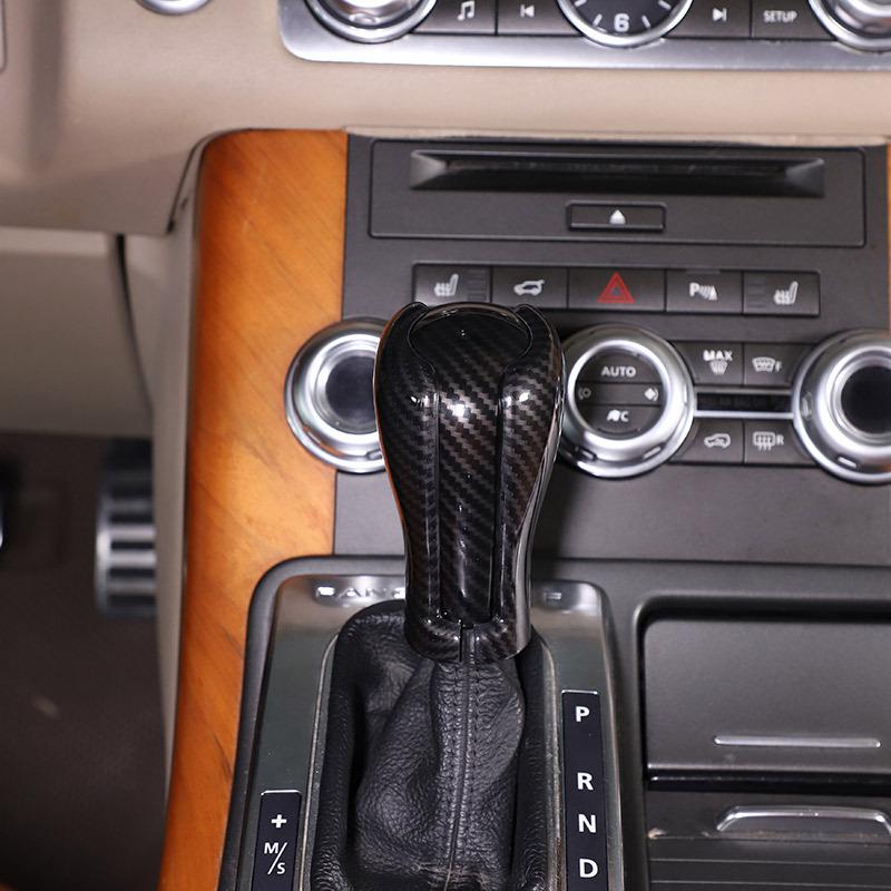 ABS Kohlefaser Für Land Rover Range Rover Vogue L322 Sport L320 RR Sport Auto Schaltknauf Abdeckung Aufkleber Autoinnenraum Zubehör