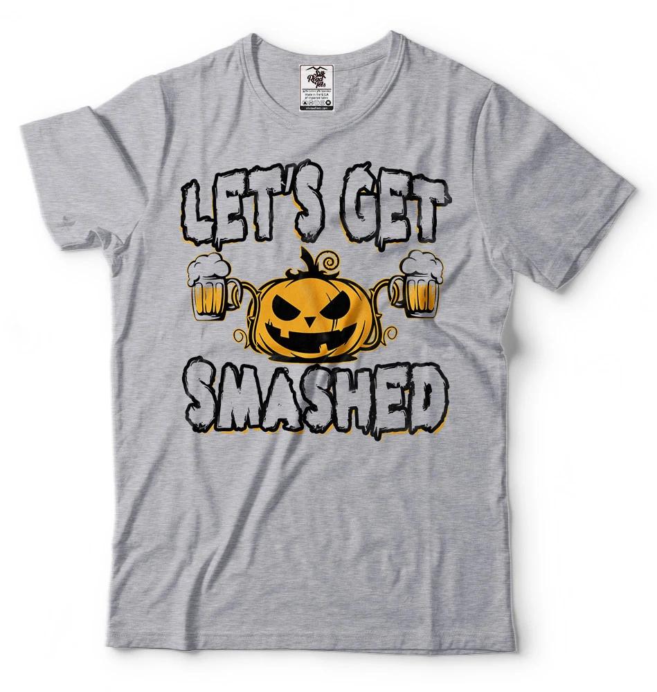 Funny Halloween Pumpkin Drinking T-shirt Halloween T-shirt Drinking Shirt L