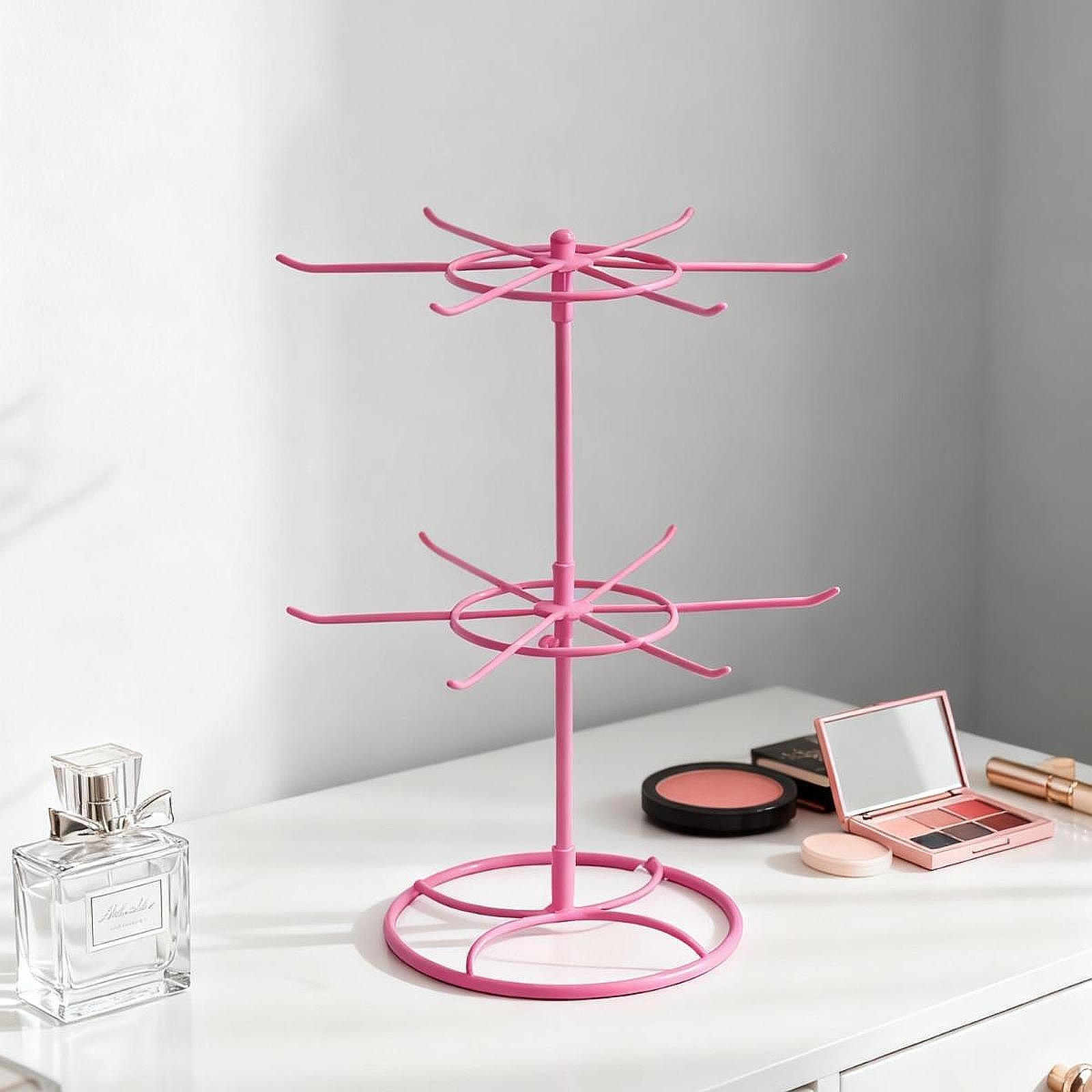 

Подставка-держатель для браслетов, Домашнее хранение и организация, Вешалка для ювелирных изделий, Дисплей для серег для розовый