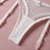 Aesthetic White Bride Sexy Lingerie Set Three Piece Small Skirt with Steel Ring Single Layer Perspective Y2k Tease Sets Women