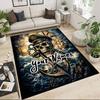 1PC Custom Name Nautical Skull Anchor Theme Floor Mat Ideal for Living Room, Game Rooms, Office, Bedroom,Floor Mat Playful Design