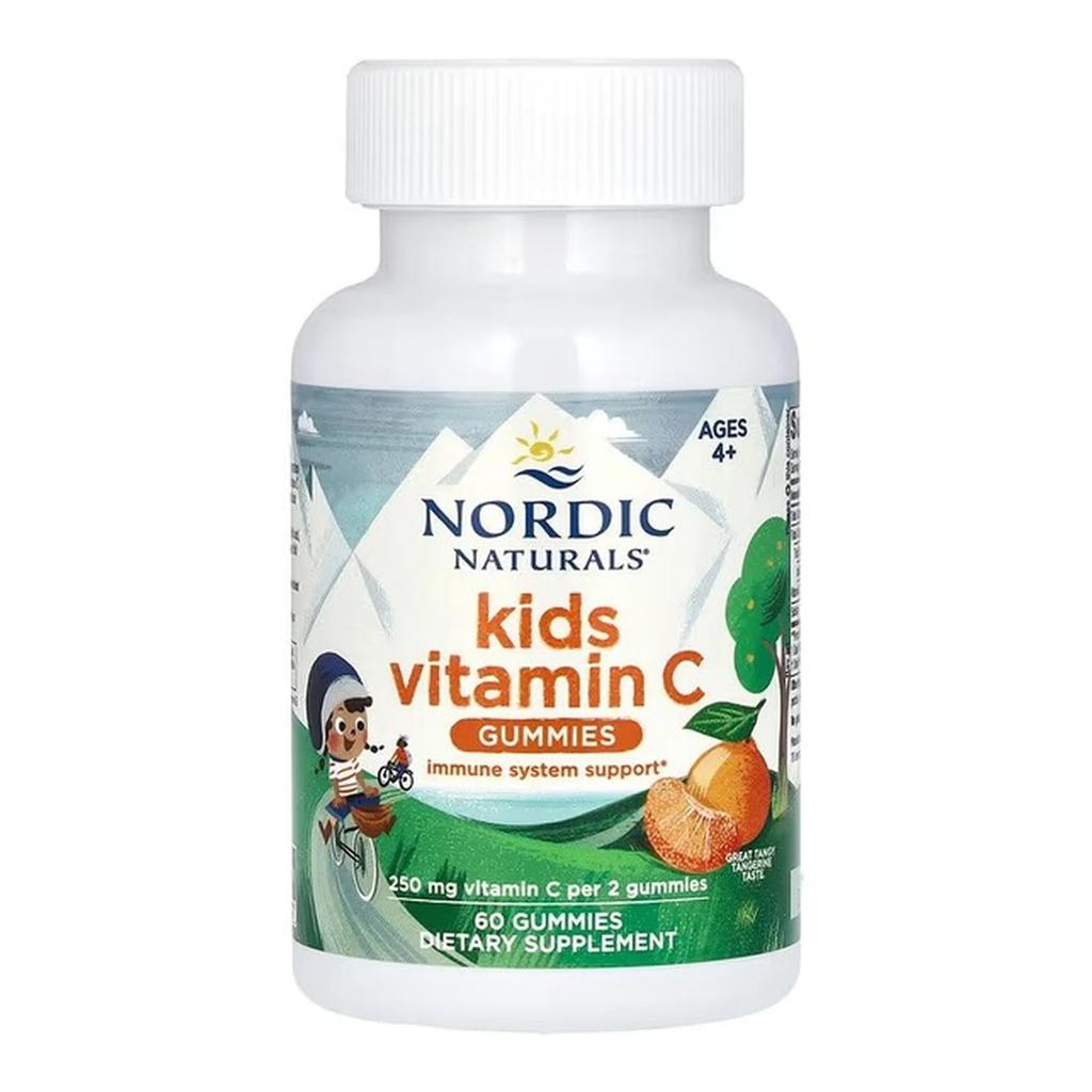 Kids Vitamin C Gummies, Tangy Tangerine - 60 Gummies