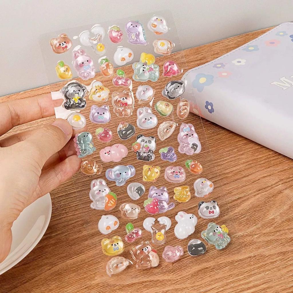 Pegatinas En Relieve Tridimensional 3d De Animales Coreanos Ins De Alto Valor Facial Pegatinas Creativas Para NiñOs Animales Enc