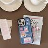 Korean Denim Cat Embroidery Phone Case for iPhone 17/16 Pro Max/15/14