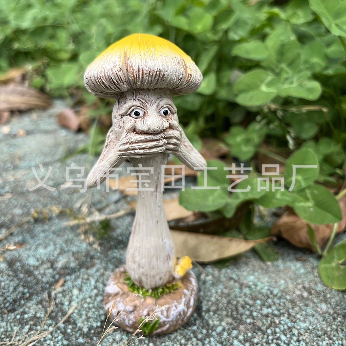Creative Funny Garden Mushroom Plant Garden Decoration Garden Decoration Home Decoration Resin Crafts