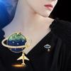 Nuova Moda Personalità Ins Spilla Pianeta Placcata Rame Oro Vero Piccolo Corsage Cappotto Accessori Abbigliamento Spilla Carina