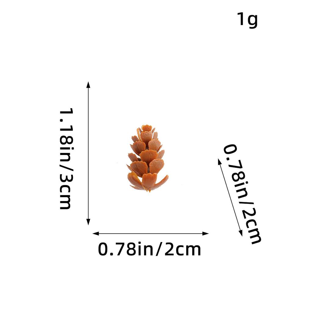 Pine Cones And Pine Flowers Christmas Decorations Pendant, Creative Diy Plastic Spruce Pine Accessories Shooting Props Ornament