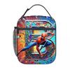 Spider-Man Cartoon Anime Lunch Bento Bag Children'S Fully Printed 3D Digital Insulation Bag Portable Outdoor Picnic Bag