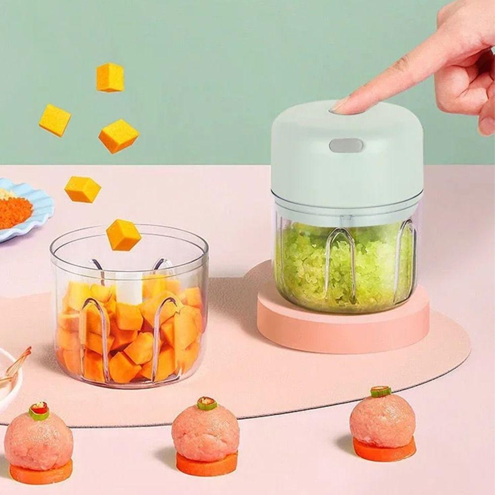 100/250ml Electric Mini Garlic Chopper Wireless Garlic Masher Machine  Kitchen Gadgets