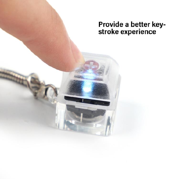 10PCS Switches Tester Keyboard Switches Sampler Enhances Typing 1-Key Switches Testing Keychain Translucent