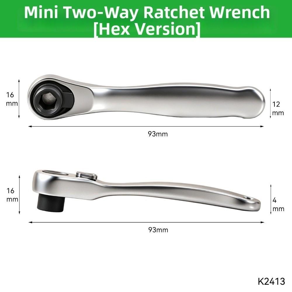 Square Drive Head Quick Release Wrench Quick Release Ratchet Bit Driver  For Auto Repair