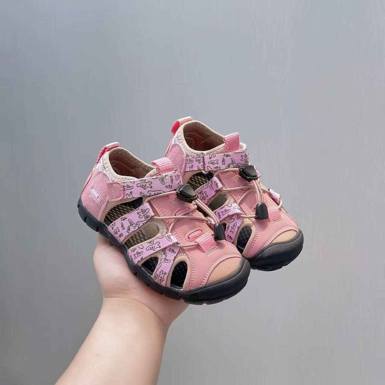 2026 Summer Kids Closed-Toe Sandals: Water Shoes for Boys & Girls Size 23 (Insole: 15.0cm)