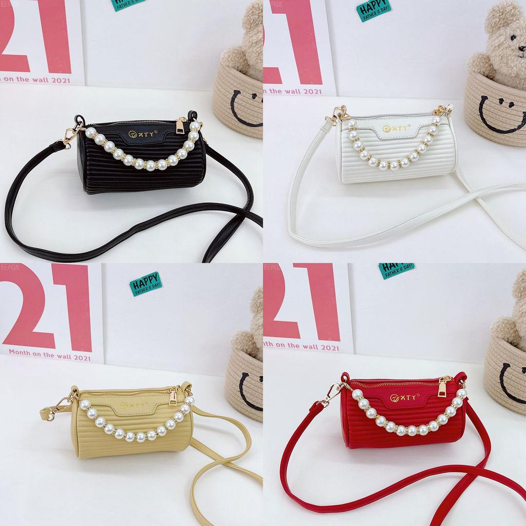 Trendy Mini Parent-child Shoulder Bag Fashionable Cute Pearl Bucket Bag Stylish Design