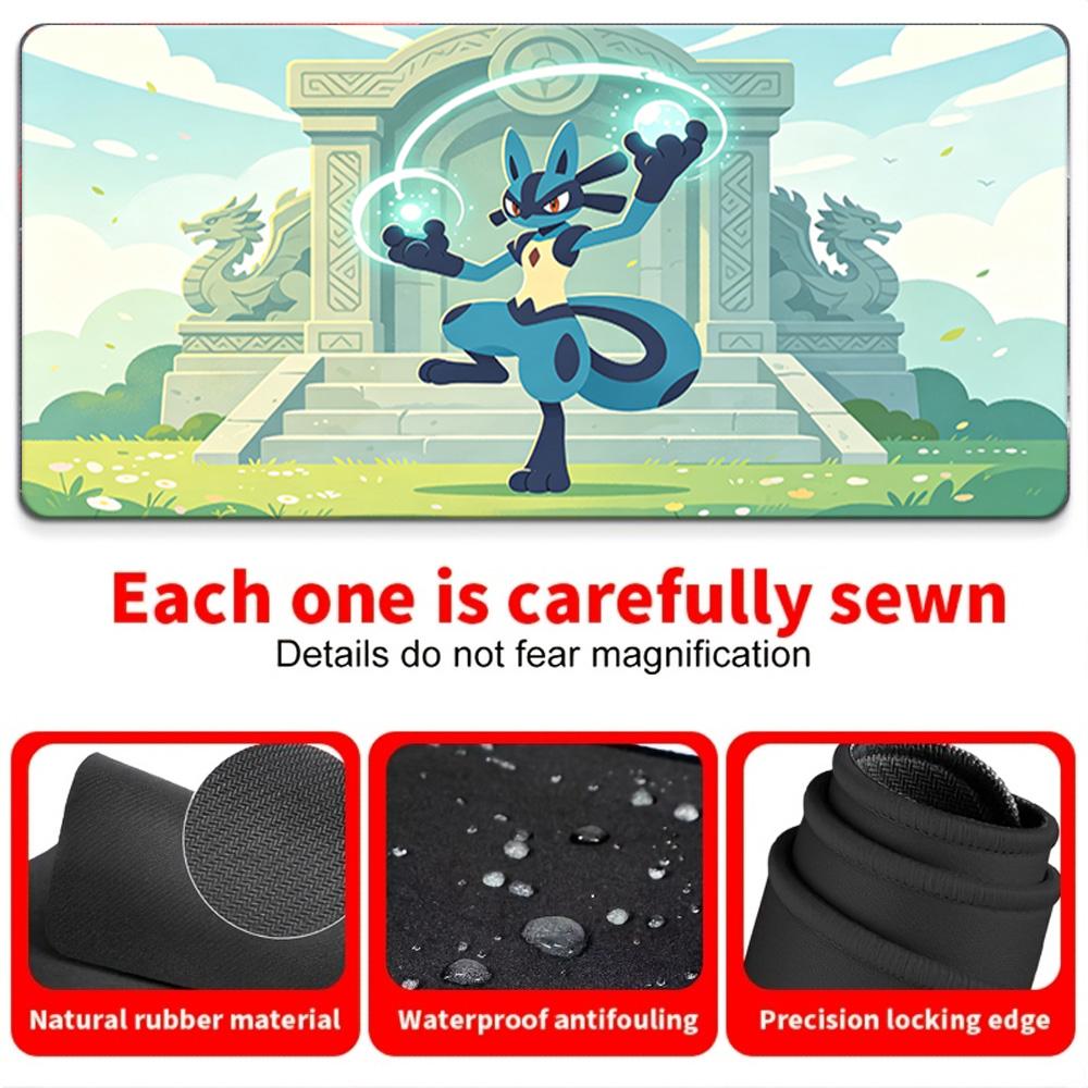 Pokemon Ash Starry Ocean Fishing Gaming Mouse Pad with NonSlip Rubber Base 30x80x0.2cm