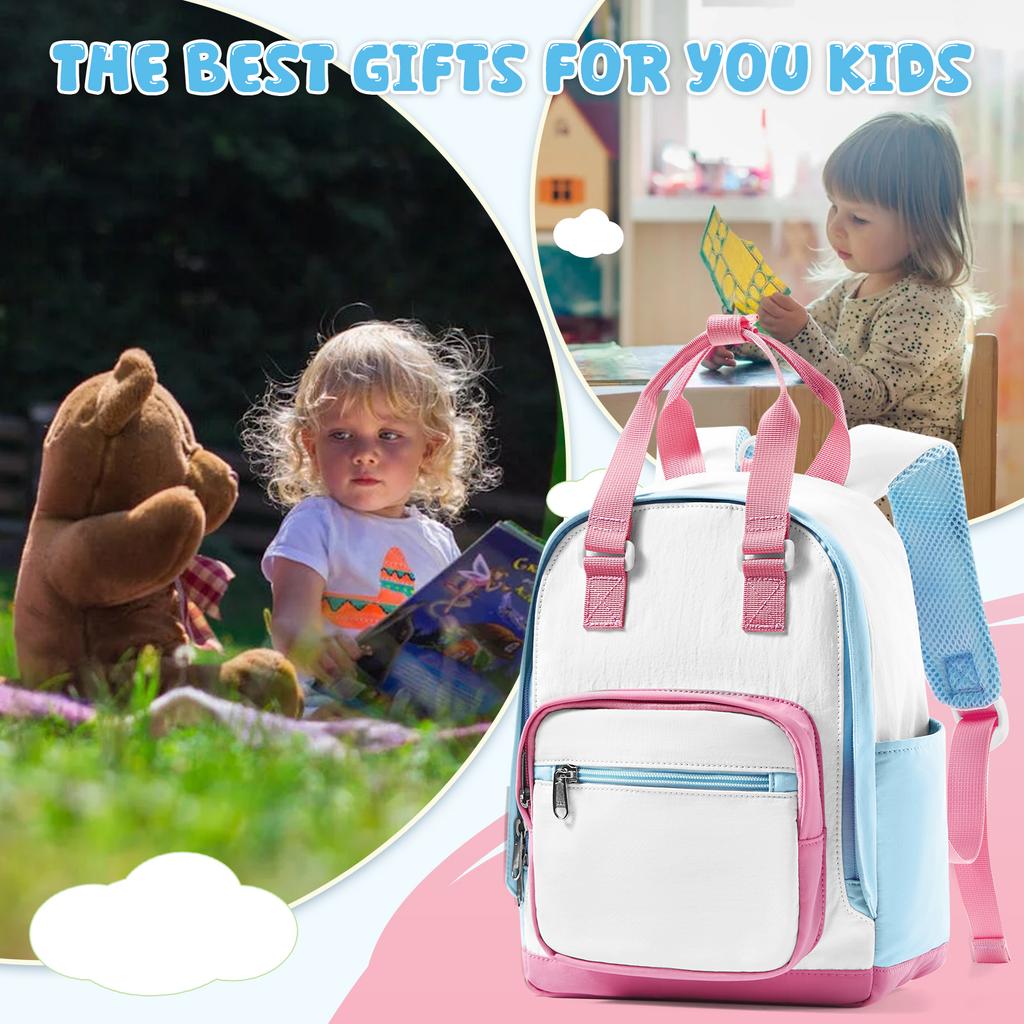 Backpack For Boy&Girls,Lightweight Waterproof School Bag,10X12X4 Inches,Perfect For Daycare,Preschool,Kindergarten,Hiking&Travel