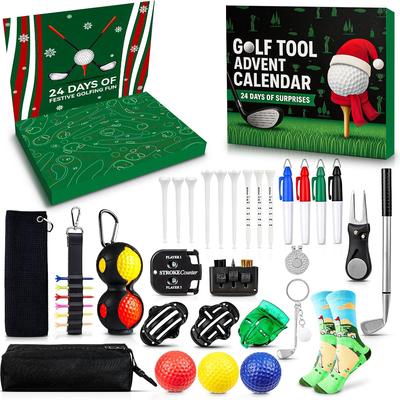 Golf Advent Calendar 2025 Adult Men with  24 Days Golf Accessories & Tools Golfer’s Christmas Gifts Countdown Gifts for Husband & Dad & Boyfriends