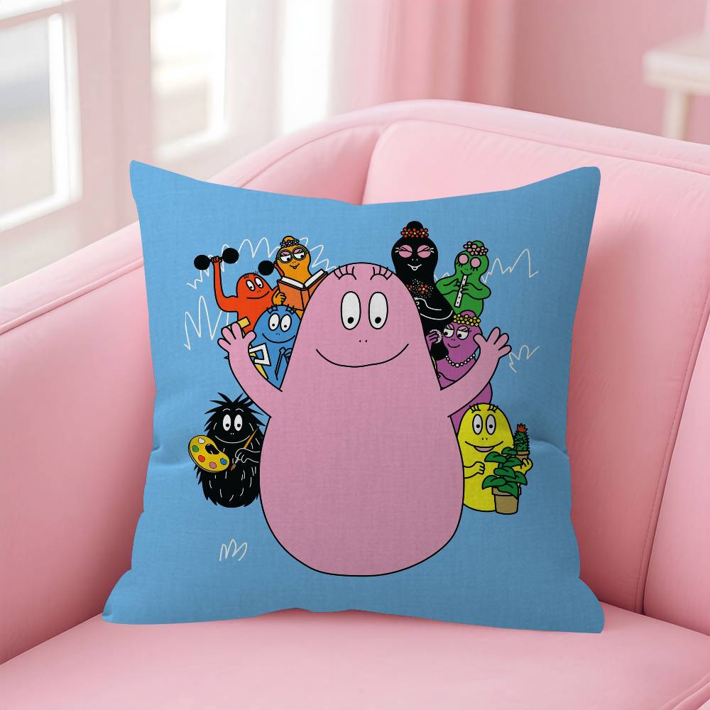 Cartoon Barbapapa CUTE   Maple Design Cushion Cover Happy Autumn Harvest decor Holiday Decorati Pillow Cover