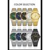 POEDAGAR Luxe Herenhorloge Datum Week Waterdicht Lichtgevend Roestvrij Staal Horloge voor Man Casual Kwarts Horloges Mannelijk Sport+Doos