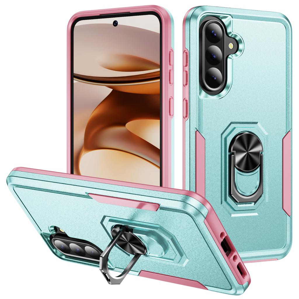 For Samsung Galaxy A56 5G Case Military Grade Ring Kickstand PC + TPU Phone Cover