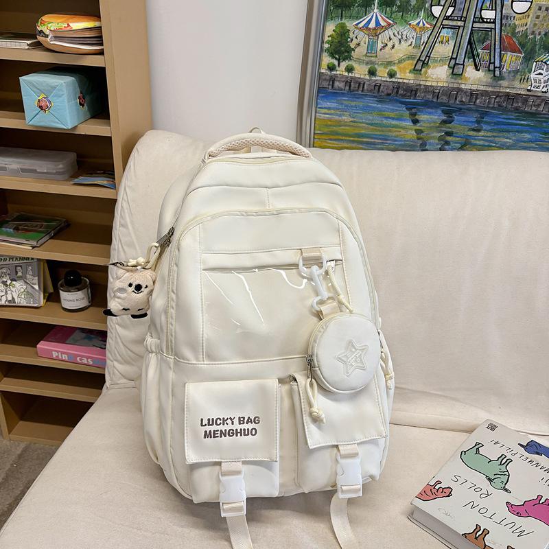Stor kapasitet Videregående skoleelever Kvinne Koreansk Harajuku Veske Fritid Søt Smerteveske Ungdomsskole Ryggsekk Ryggsekk.